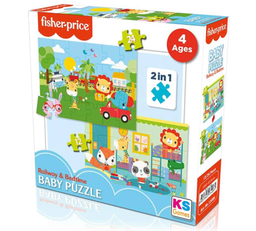 Fisher Price Baby Railway & Bedtime 2’si 1 Arada Puzzle Fisher Price Baby Railway & Bedtime 2’si 1 Arada Puzzle