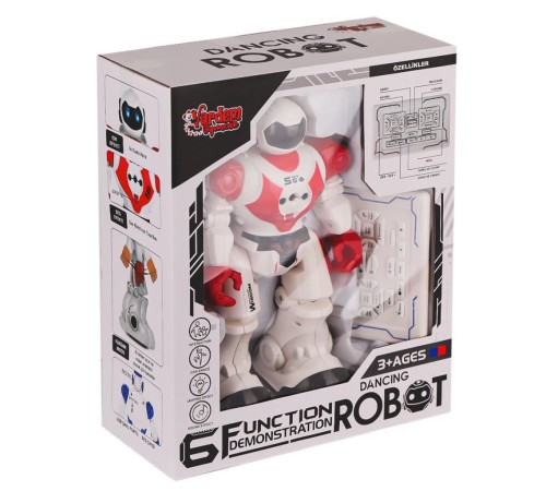 GGE-606-29 Kumandalı Işıklı Dansçı İnteraktif Robot -Vardem Oyuncak GGE-606-29 Kumandalı Işıklı Dansçı İnteraktif Robot -Vardem Oyuncak