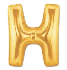 H Harf Folyo Balon Altın Renk  40 inç