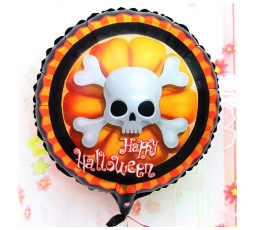 Halloween İskelet Kuru Kafa Folyo Balon 18 inç Halloween İskelet Kuru Kafa Folyo Balon 18 inç
