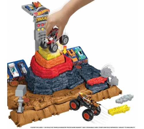 Hot Wheels Monster Trucks Muhteşem Çarpışma Arenası Oyun Seti HNB96 Hot Wheels Monster Trucks Muhteşem Çarpışma Arenası Oyun Seti HNB96