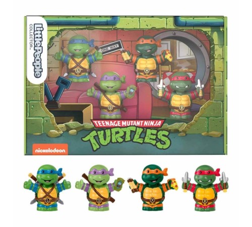 HPM43 Little People® Collector Teenage Mutant Ninja Turtles 4'lü Özel Set HPM43 Little People® Collector Teenage Mutant Ninja Turtles 4'lü Özel Set
