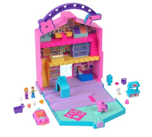HRD45 Polly Pocket Eğlenceli Market Oyun Seti HRD45 Polly Pocket Eğlenceli Market Oyun Seti