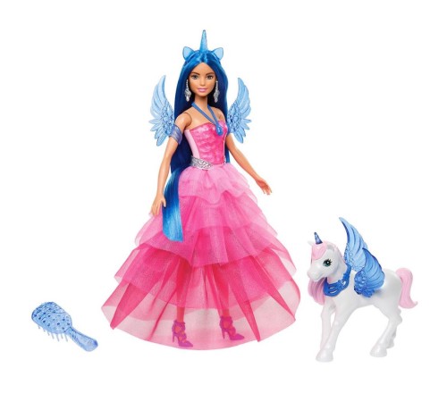 HRR16 Barbie Mavi Saçlı Prenses Bebek HRR16 Barbie Mavi Saçlı Prenses Bebek