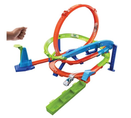 HTK16 Hot Wheels Bumerang Çemberli Yarış Pisti HTK16 Hot Wheels Bumerang Çemberli Yarış Pisti