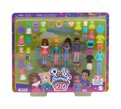 HWP23 Polly Pocket Adventures in Rio Moda Oyun Paketi HWP23 Polly Pocket Adventures in Rio Moda Oyun Paketi