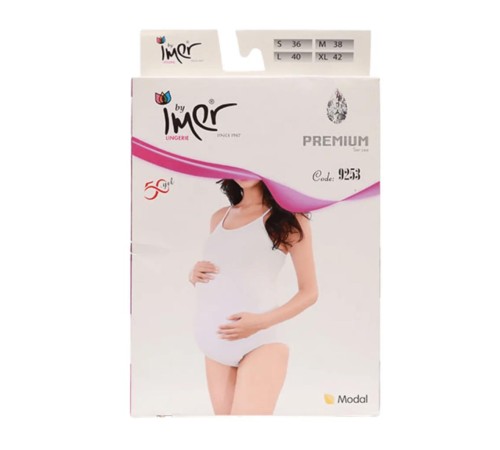 İmer Hamile Çıt Çıt Body 9253 White İmer Hamile Çıt Çıt Body 9253 White
