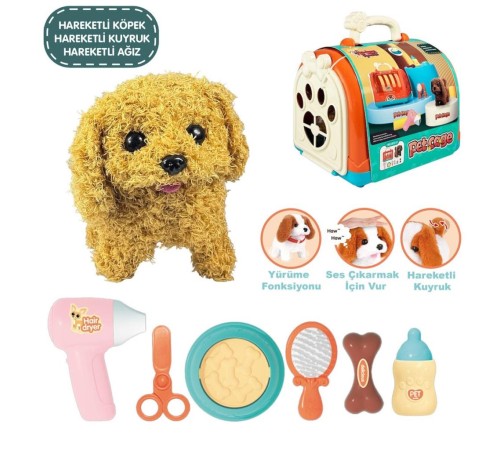 JND-3615-1 Taşıma Çantalı Hareketli Pilli Köpek Set (Pet Shop) -Vardem Oyuncak JND-3615-1 Taşıma Çantalı Hareketli Pilli Köpek Set (Pet Shop) -Vardem Oyuncak