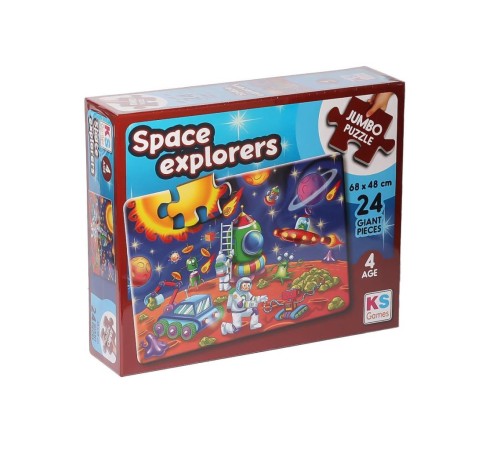 JP 31011 Space Explorers Jumbo Puzzle 24 Parça -KSPuzzle JP 31011 Space Explorers Jumbo Puzzle 24 Parça -KSPuzzle