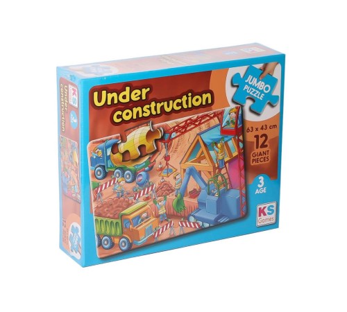 JP 314004 Under Construction Jumbo Puzzle 12 Parça JP 314004 Under Construction Jumbo Puzzle 12 Parça