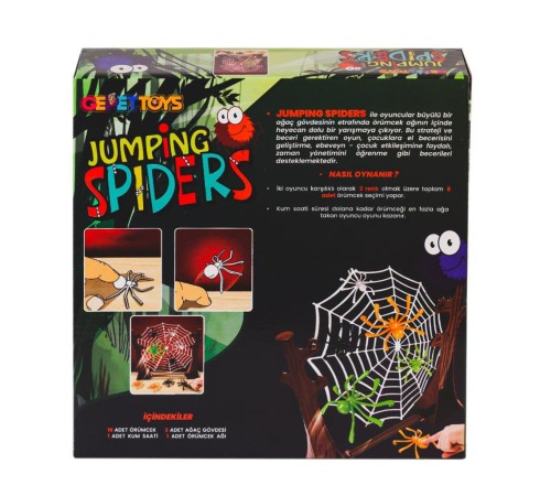 JS Jumping Spider Eğlenceli Aile kutu Oyunları -Gepettoys JS Jumping Spider Eğlenceli Aile kutu Oyunları -Gepettoys