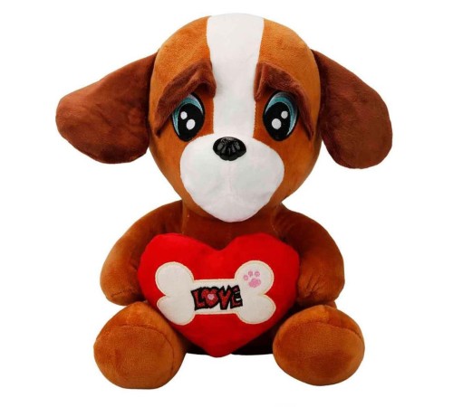 Kalpli Peluş Köpek 30 cm. Kalpli Peluş Köpek 30 cm.