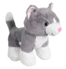 Kedi Peluş Gri 36 cm
