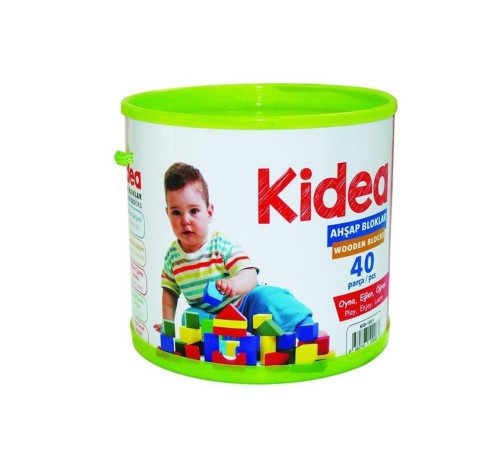KID-1001 Chiva, Ahşap Bloklar 40 Parça KID-1001 Chiva, Ahşap Bloklar 40 Parça
