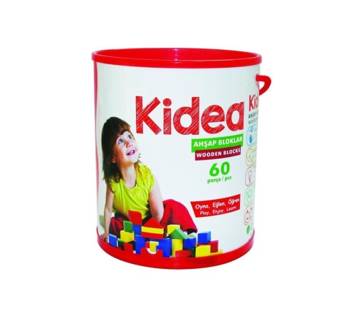 KID-1002 Chiva, 60 Parça Ahşap Bloklar