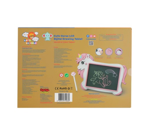 LC-31066 Sevimli At Çizim Tableti 10 inç -Lets be Child LC-31066 Sevimli At Çizim Tableti 10 inç -Lets be Child