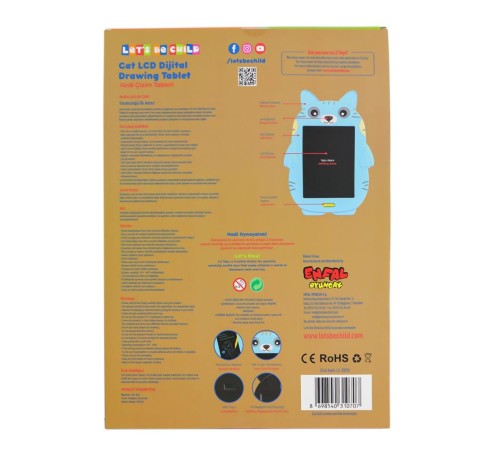 LC-31070 Kedi Çizim Tableti 8.5 inç LC-31070 Kedi Çizim Tableti 8.5 inç