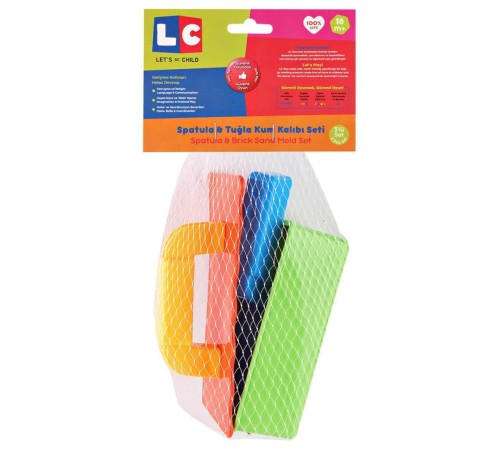 LC Oyuncak Spatula ve Tuğla Kum Kalıbı LC Oyuncak Spatula ve Tuğla Kum Kalıbı