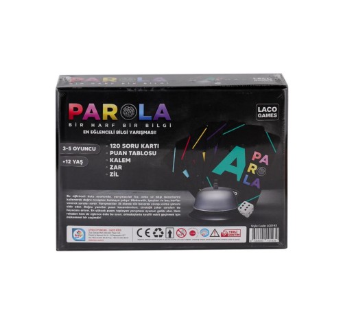 LC0143 Parola En Eğlenceli Bilgi Oyunu -Laçokids LC0143 Parola En Eğlenceli Bilgi Oyunu -Laçokids