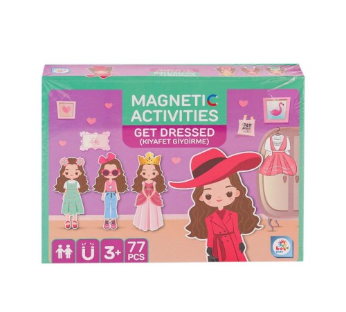 LC7982 Manyetik Aktivite Kız Kıyafet Giydirme -Laçokids LC7982 Manyetik Aktivite Kız Kıyafet Giydirme -Laçokids