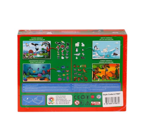 LC7987 Manyetik Aktivite Hayvanlar -Laçokids LC7987 Manyetik Aktivite Hayvanlar -Laçokids