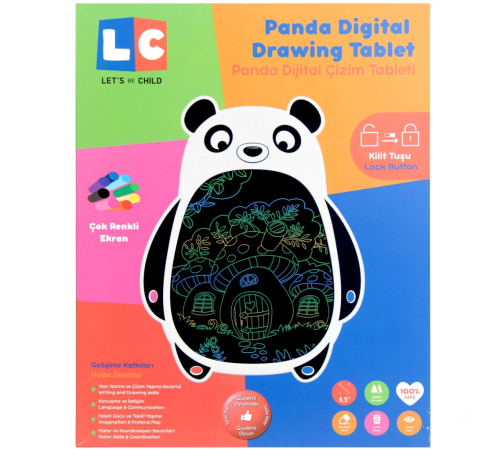 LCD Dijital Renkli Panda Çizim Tableti 8,5 İnç LCD Dijital Renkli Panda Çizim Tableti 8,5 İnç