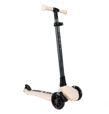 Let's Ride Two Işıklı Katlanabilir 3 Tekerlekli Scooter Bej