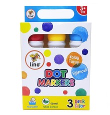 Lino Dot Markers 3'lü Yıkanabilir