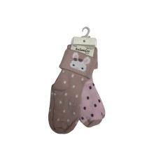 Lintan 2'li Bebek Soket Çorap K46272 Asorti