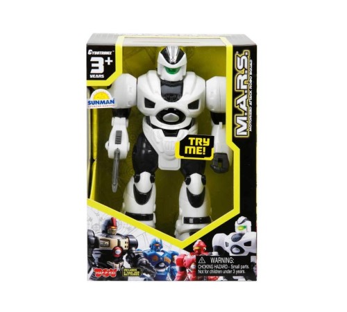 M.A.R.S. Sesli ve Işıklı Yürüyen Robot 18 cm. M.A.R.S. Sesli ve Işıklı Yürüyen Robot 18 cm.