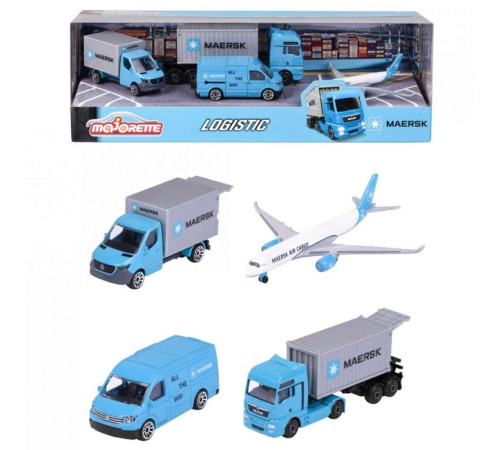 Majorette Maersk Temalı Lojistik 4'lü Koleksiyon Paketi Majorette Maersk Temalı Lojistik 4'lü Koleksiyon Paketi