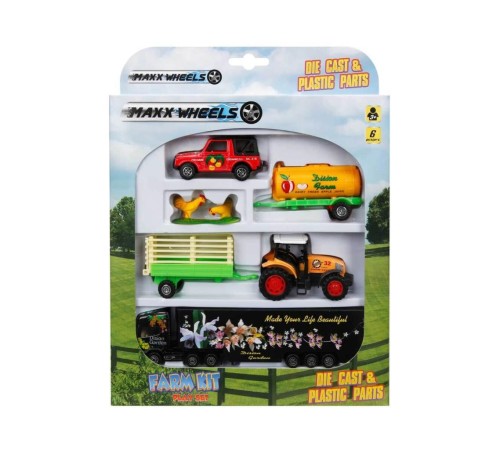 Maxx Wheels Araçlı Çiftlik Seti Maxx Wheels Araçlı Çiftlik Seti