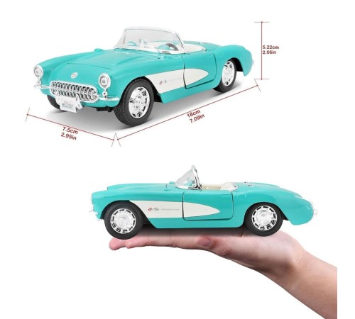 MAY 31275 1957 Chevrolet Corvette 1:24 -Necotoys MAY 31275 1957 Chevrolet Corvette 1:24 -Necotoys