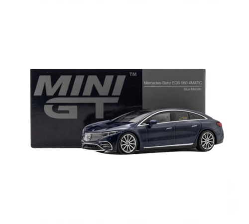 Mini GT 1:64 Mercedes-Benz EQS 580 4MATIC Blue Metallic Mini GT 1:64 Mercedes-Benz EQS 580 4MATIC Blue Metallic