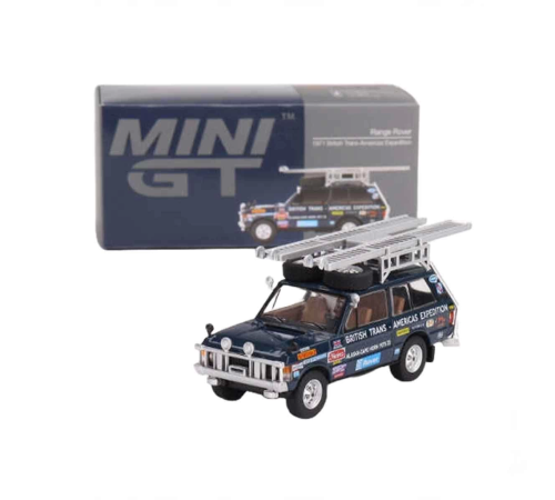 Mini GT 1:64 Range Rover 1971 British Trans-Americas Expedition Mini GT 1:64 Range Rover 1971 British Trans-Americas Expedition