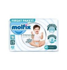 Molfix Premium Bebek Bezi Fırsat Paketi 5 Beden 11-18 Kg 42 Adet