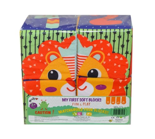 MOL-121 PVC 4lü Eğitici Küp - Asya Oyuncak MOL-121 PVC 4lü Eğitici Küp - Asya Oyuncak