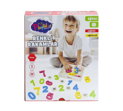 ONY-401 Ahşap Renkli Rakamlar 26 Parça -Onyıl Oyuncak ONY-401 Ahşap Renkli Rakamlar 26 Parça -Onyıl Oyuncak