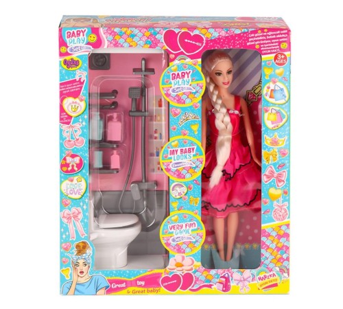 OYD-02387 Bebek ve Banyo Oyun Seti -Oydaş Oyuncak OYD-02387 Bebek ve Banyo Oyun Seti -Oydaş Oyuncak