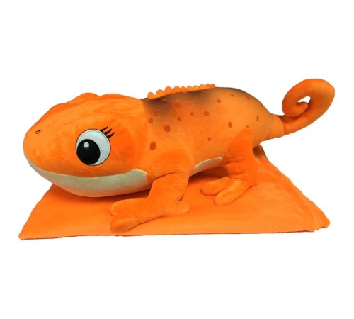 Peluş Battaniyeli Yatan Bukalemun 55 cm. Peluş Battaniyeli Yatan Bukalemun 55 cm.