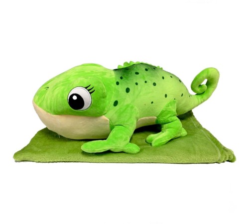 Peluş Battaniyeli Yatan Bukalemun 55 cm. Peluş Battaniyeli Yatan Bukalemun 55 cm.
