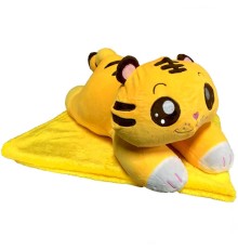 Peluş Battaniyeli Yatan Kedi 55 cm.