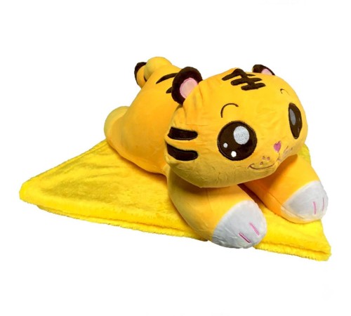 Peluş Battaniyeli Yatan Kedi 55 cm. Peluş Battaniyeli Yatan Kedi 55 cm.