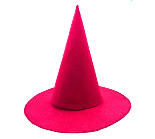 Pembe Fuşya Renk Keçe Cadı Şapkası Yetişkin Çocuk Uyumlu 35X38 cm Pembe Fuşya Renk Keçe Cadı Şapkası Yetişkin Çocuk Uyumlu 35X38 cm