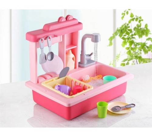 Pilli İnteraktif Lavabo Seti Pembe Pilli İnteraktif Lavabo Seti Pembe