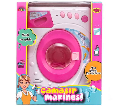 Pilli Işıklı ve Sesli Çamaşır Makinesi 02604 Pilli Işıklı ve Sesli Çamaşır Makinesi 02604