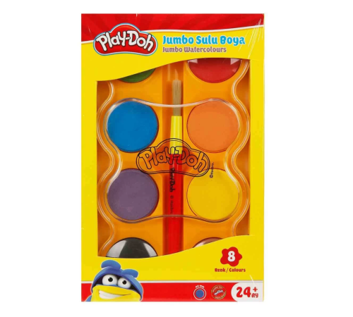 Play-Doh Jumbo Sulu Boya 8 Renk Play-Doh Jumbo Sulu Boya 8 Renk