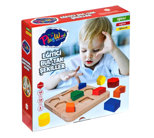 Playwood Ahşap Eğitici Bultak Şekiller Playwood Ahşap Eğitici Bultak Şekiller