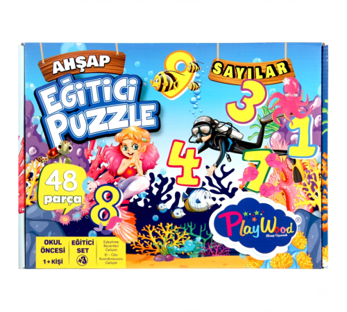 Playwood Ahşap Eğitici Puzzle Sayılar Playwood Ahşap Eğitici Puzzle Sayılar