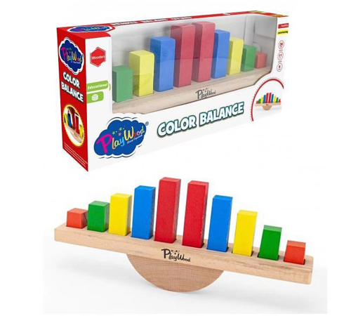 Playwood Ahşap Renkli Balans Oyunu Playwood Ahşap Renkli Balans Oyunu